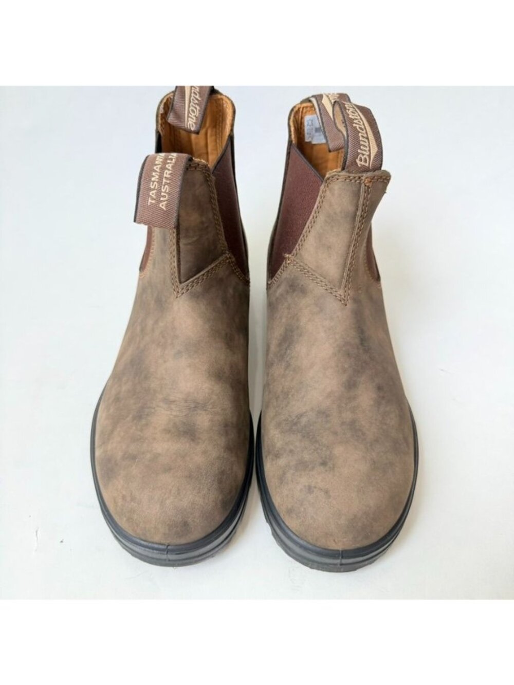Blundstone #585 Classic Chelsea Boots Women Size 9 Rustic Brown Leather - Picture 2 of 12